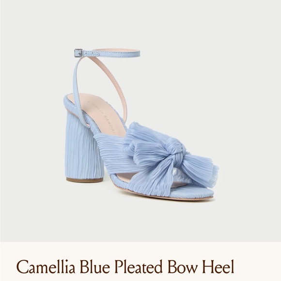 Loeffler Randall Shoes - ISO: Camellia Blue Pleated Bow Heel